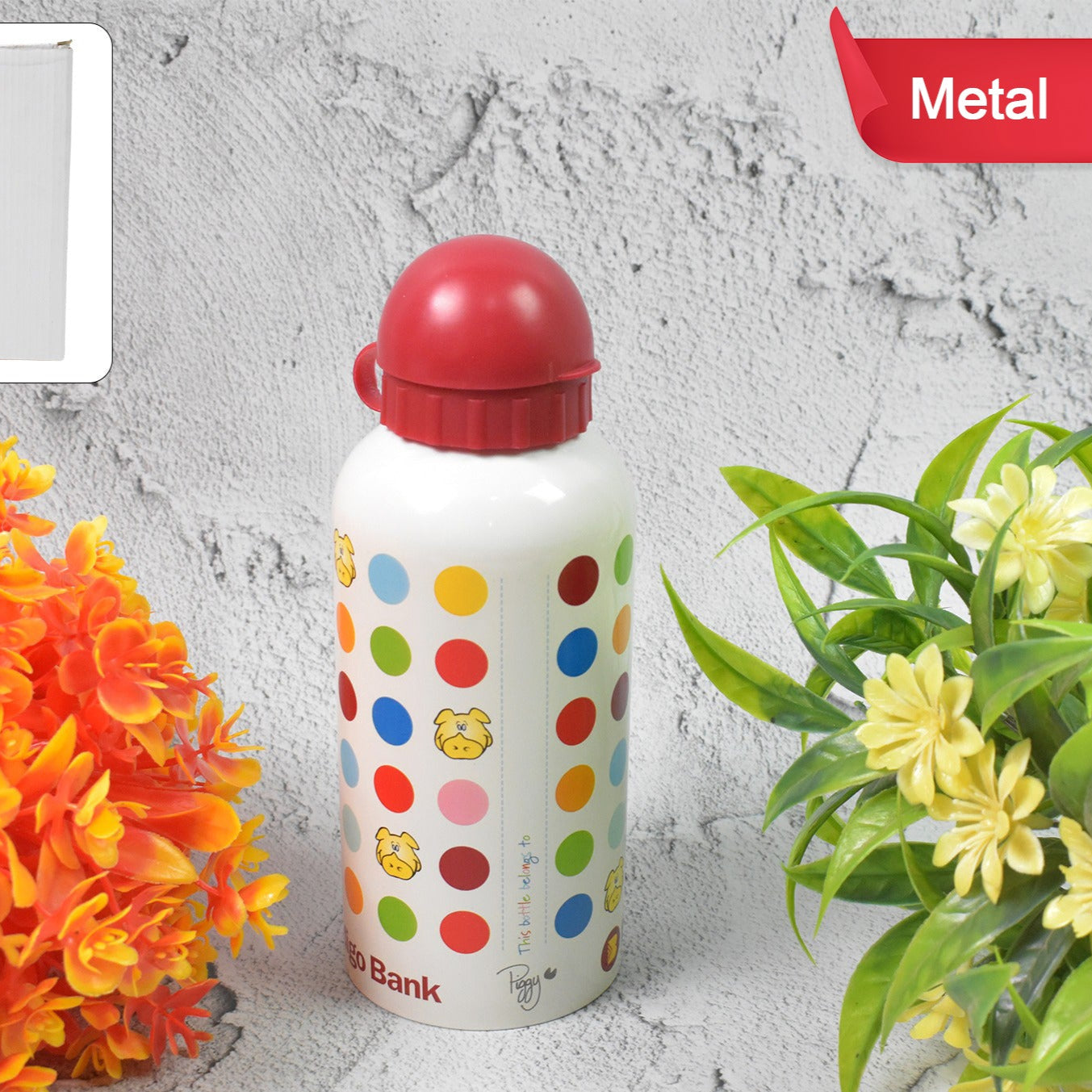 Aluminium Metal Sports Water Bottle 1 Pc (Capacity 350 Ml Approx) - Happy Price - Image 1