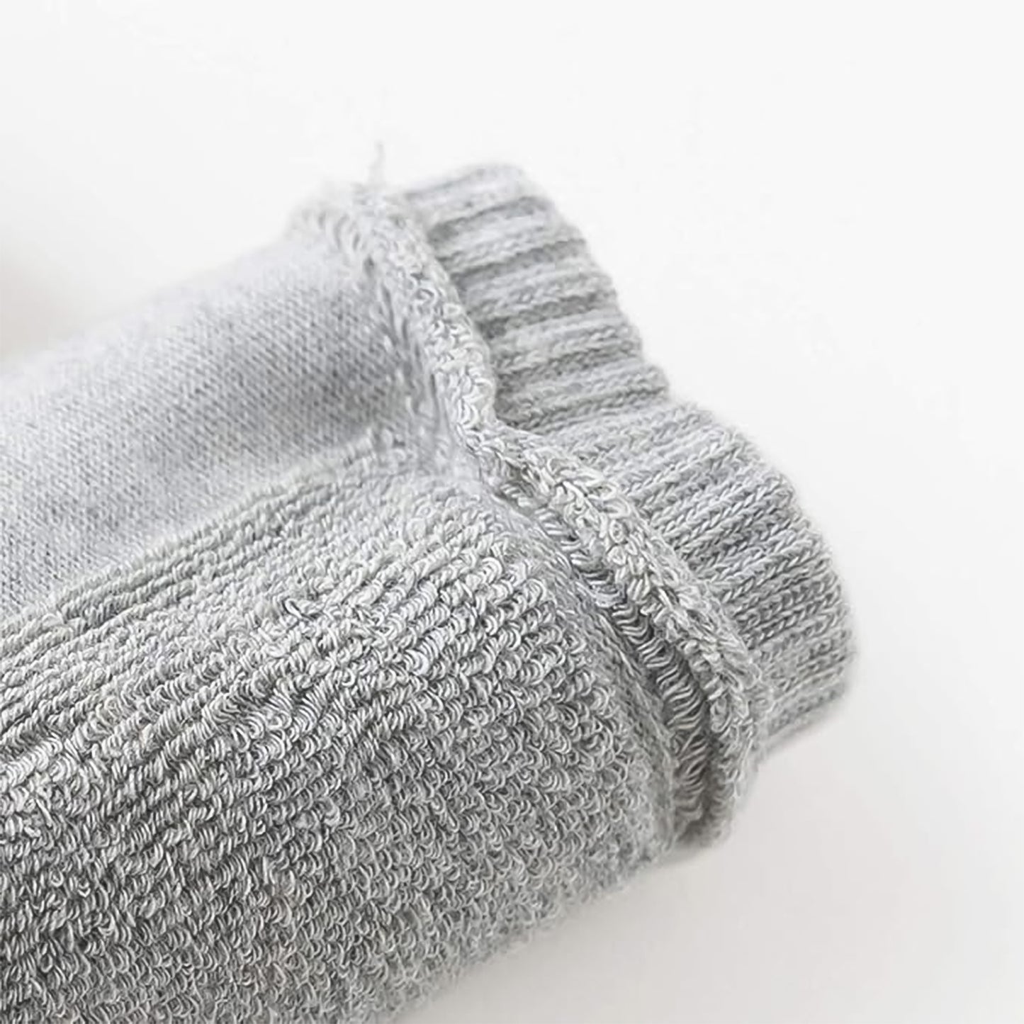 Light Grey Toddler Wool Knit Leg Warmer (Knee Guard) - Happy Price - Image 5