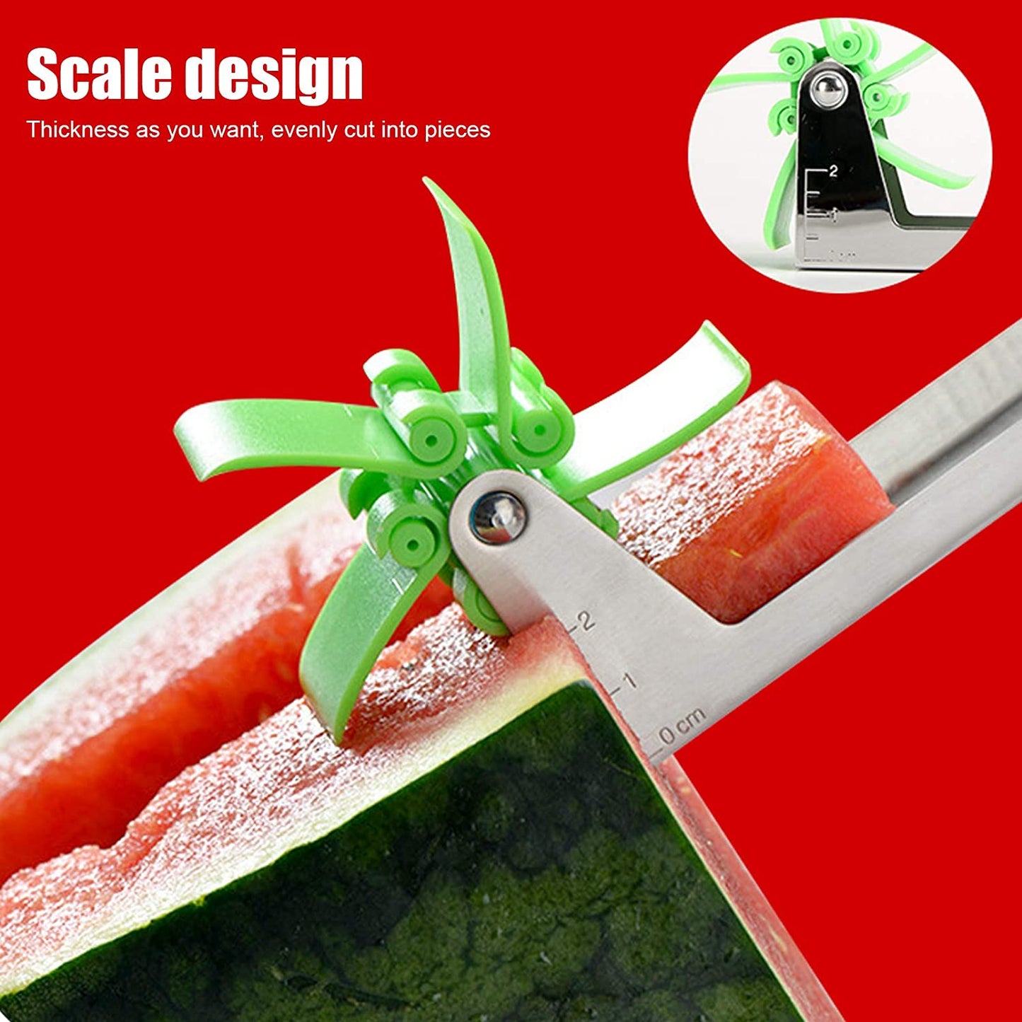 Stainless Steel Washable Watermelon Cutter Windmill Slicer Cutter Peeler For Homesmart Kitchen Tool Easy To Use - Happy Price - Image 5