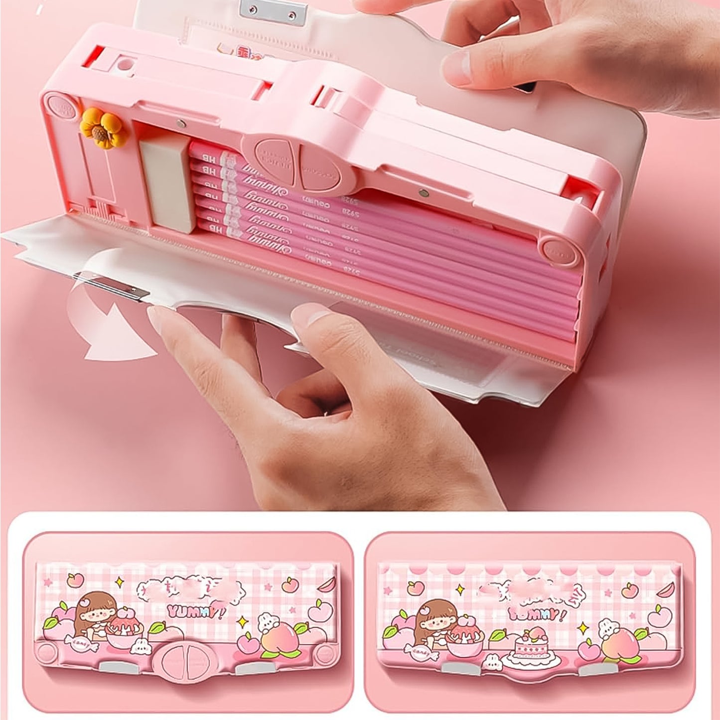 Multifunctional Cartoon Pencil Box (1 Pc) - Happy Price - Image 5