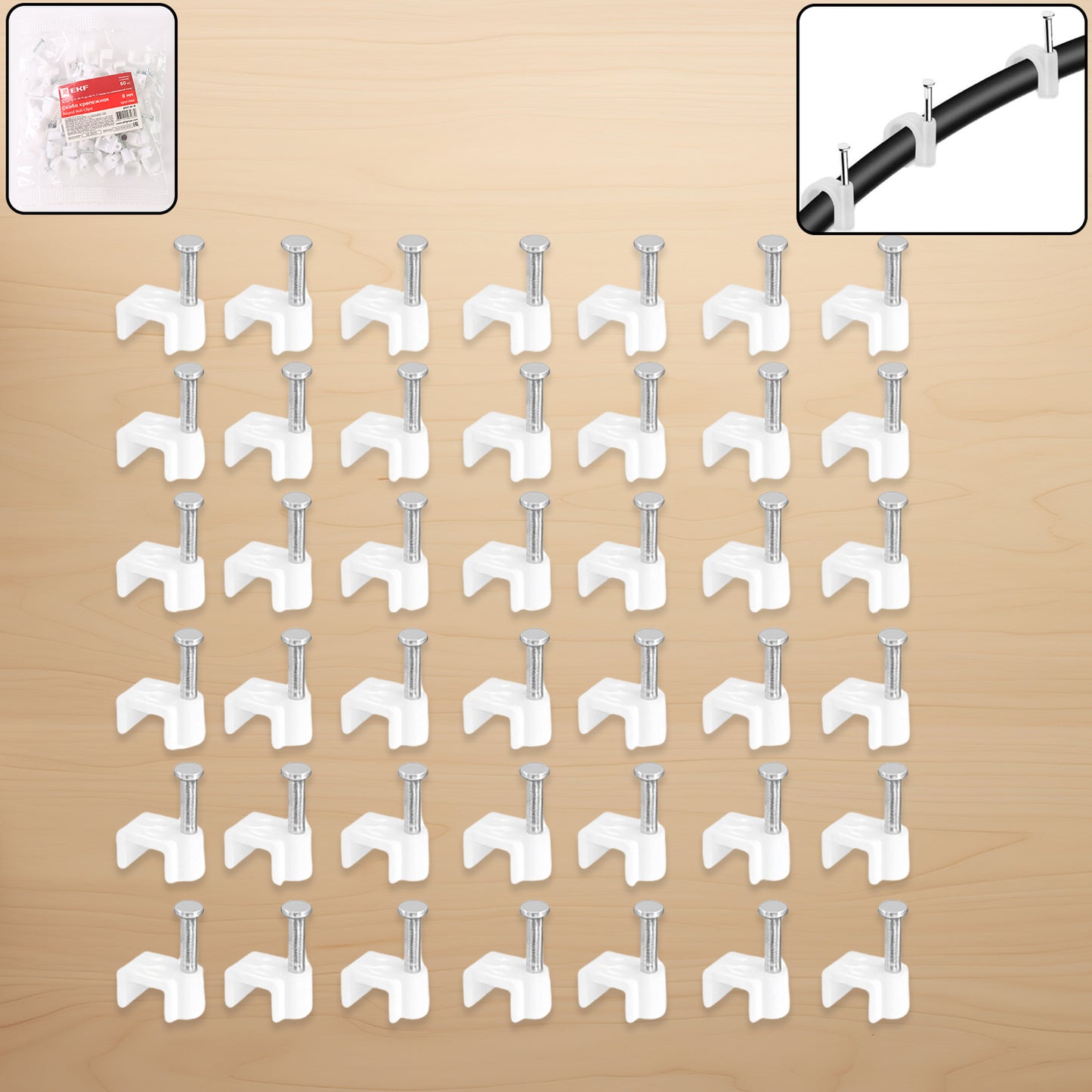 Nail Cable Clips For Wire Management (10mm  50 Pc) - Happy Price - Image 7