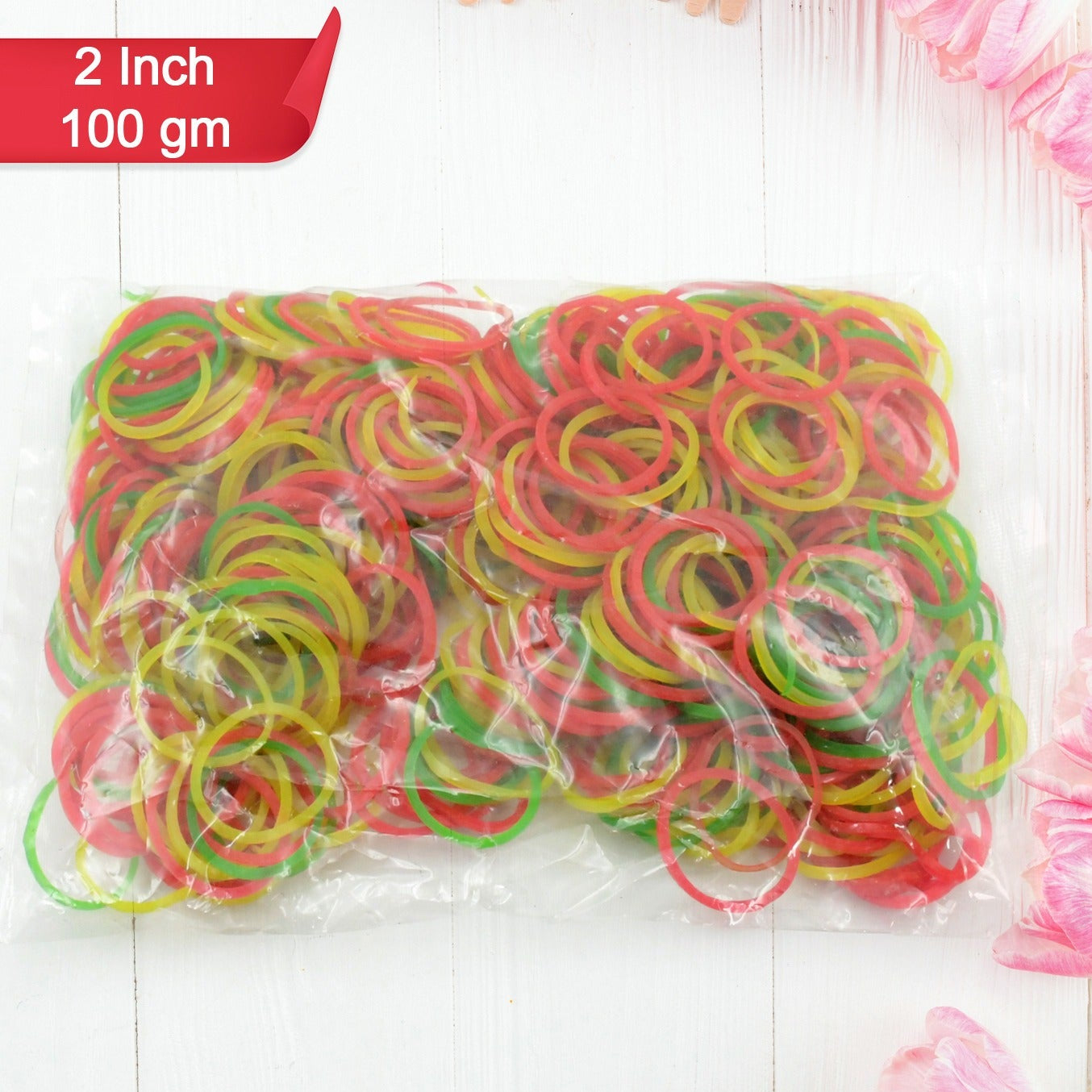 Rubber Band For Officehome And Kitchen Accessories Item Products Elastic Rubber Bands Flexible Reusable Nylon Elastic Unbreakable For Stationery School Multicolor - Happy Price - Image 1