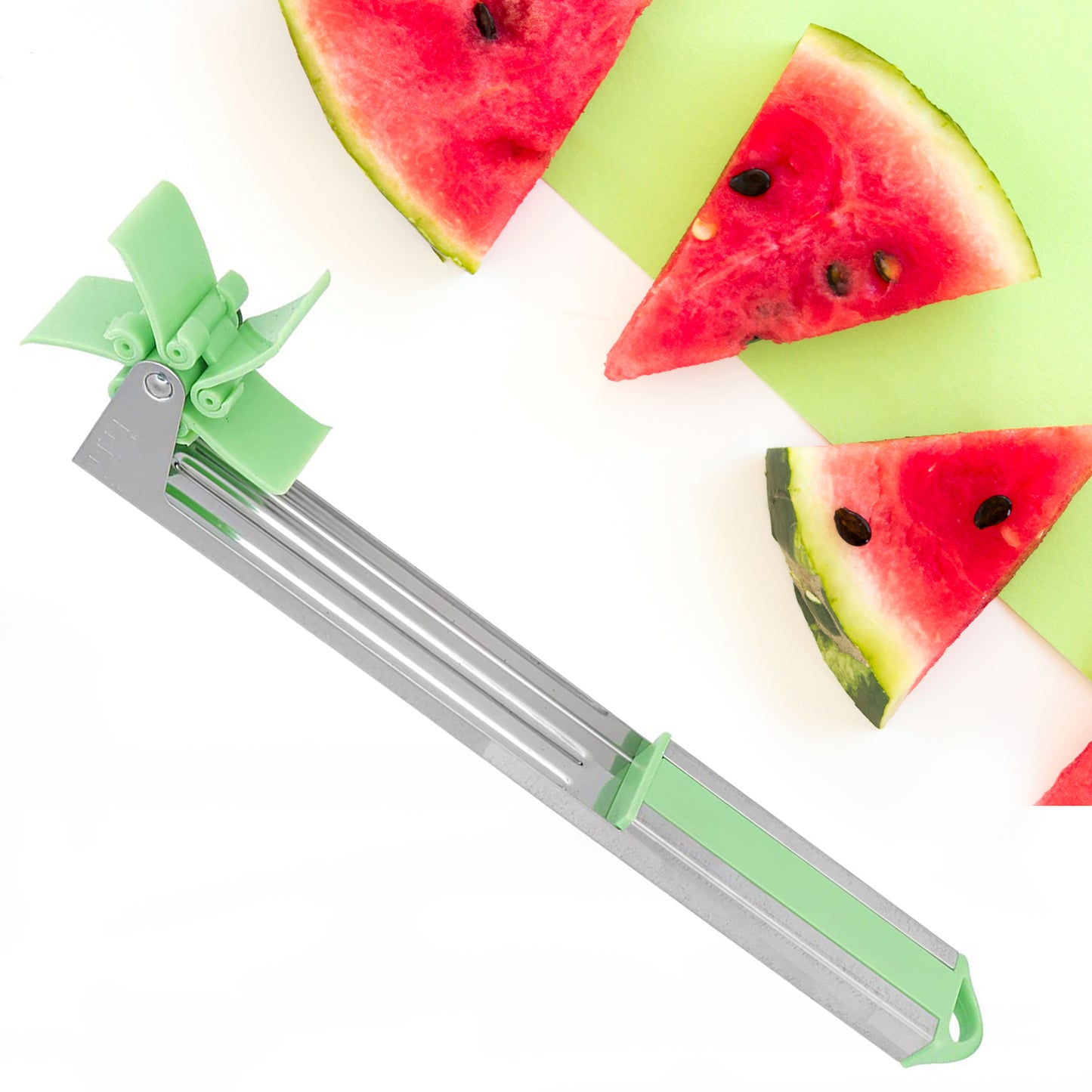 Stainless Steel Washable Watermelon Cutter Windmill Slicer Cutter Peeler For Homesmart Kitchen Tool Easy To Use - Happy Price - Image 7