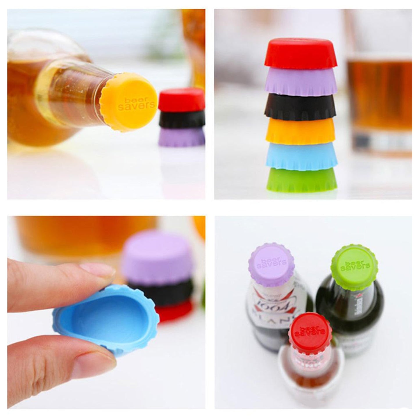 Beer Savers Caps 6pc Used In Soda And Cold-drink Bottles For Covering Bottle Mouth. - Happy Price - Image 2