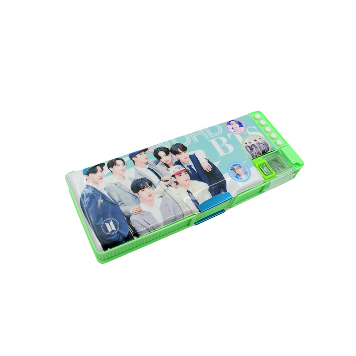 Multipurpose Compass Box Pencil Box With 2 Compartments For School Cartoon Printed Pencil Case For Kids Birthday Gift For Girls  Boys Cartoon Printed Pencil Case For Kids. - Happy Price - Image 4