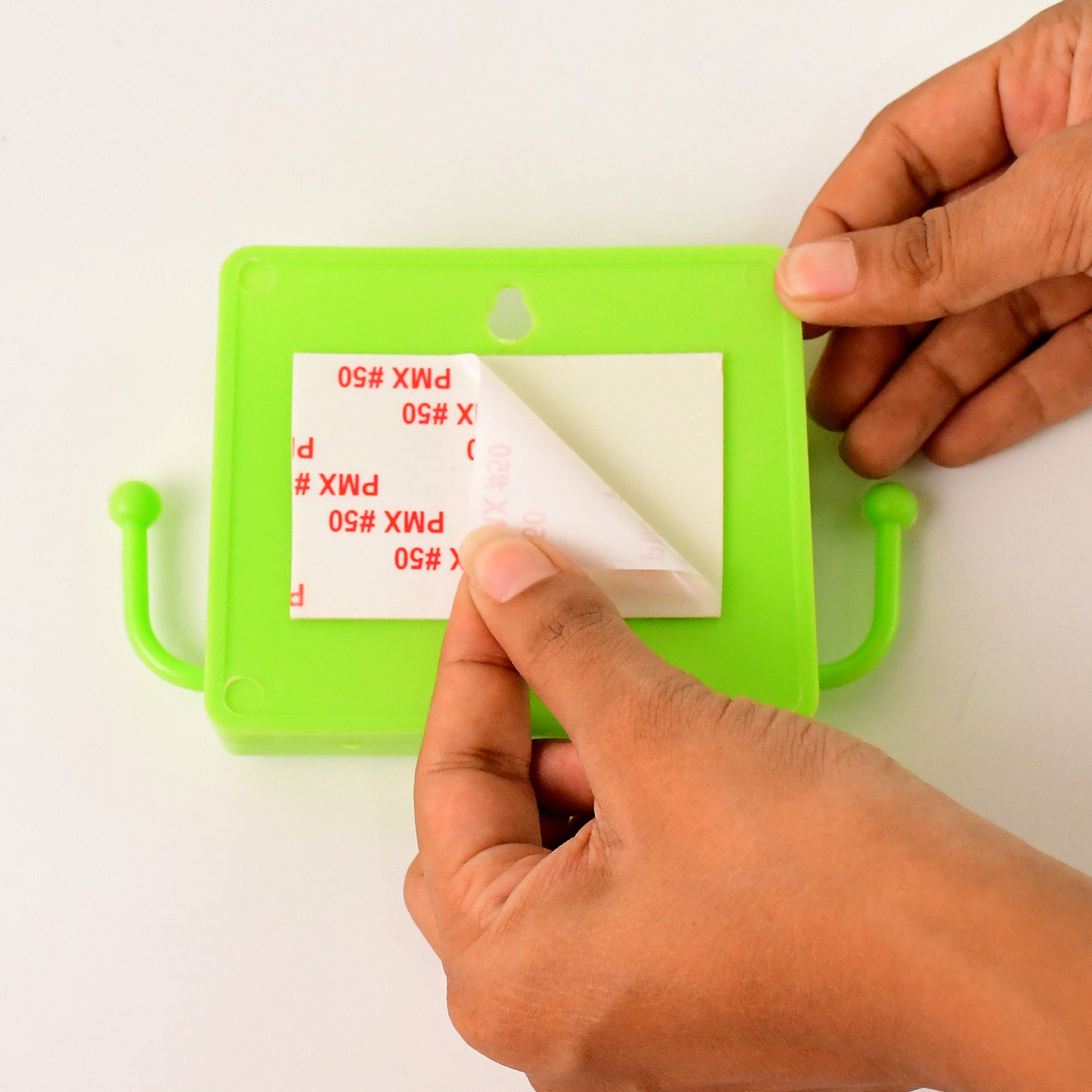 1 Pc Neon Green Wallmount Mobile Stand With Hook - Happy Price - Image 3