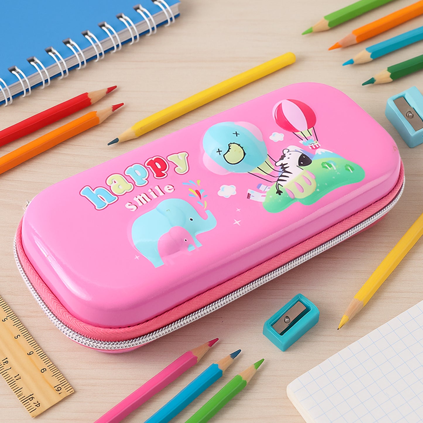 Kids Cartoon Printed Pencil Case (1 Pc) - Happy Price - Image 2
