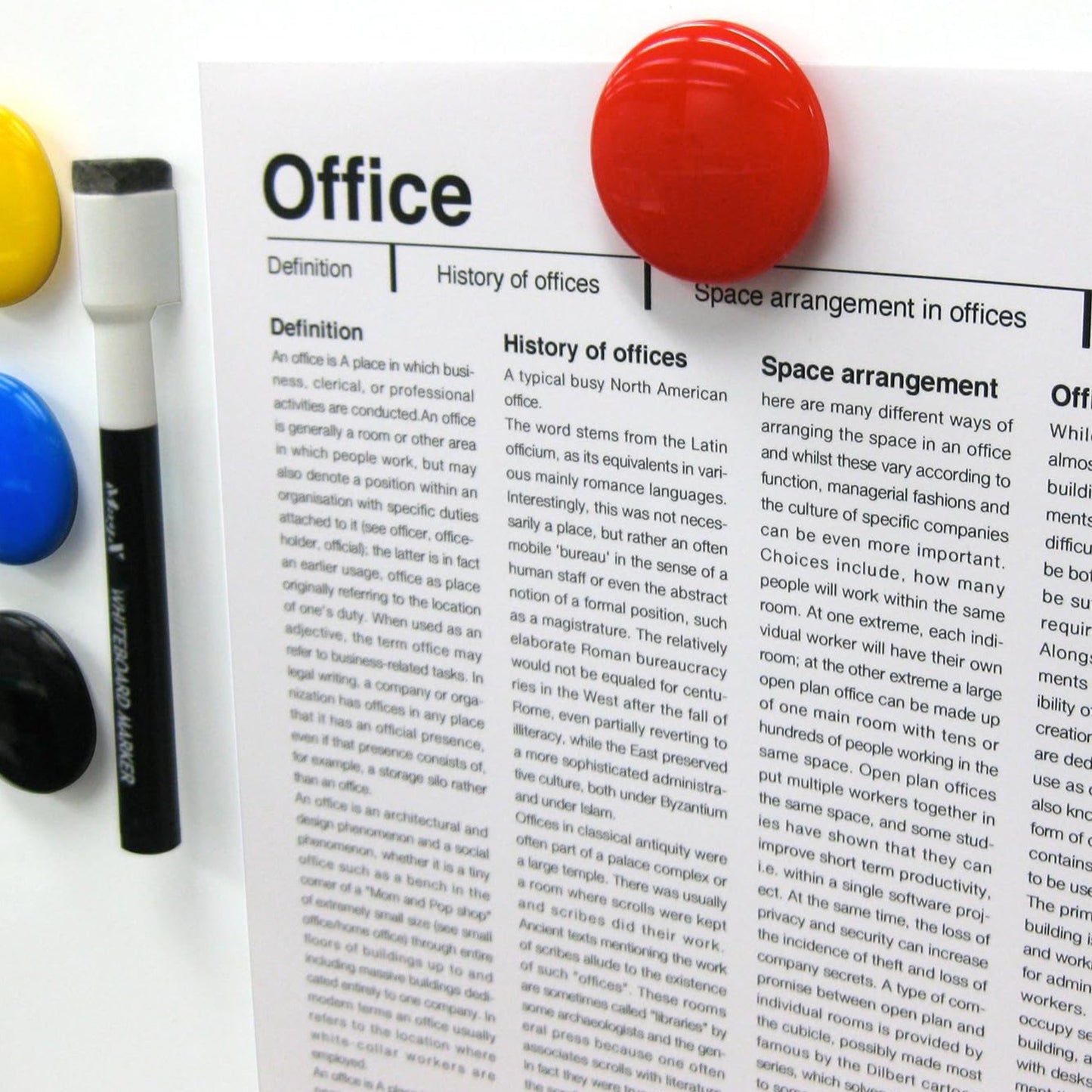 Yellow Board Magnets Circular Plastic Buttons (1 Pc) - Happy Price - Image 5