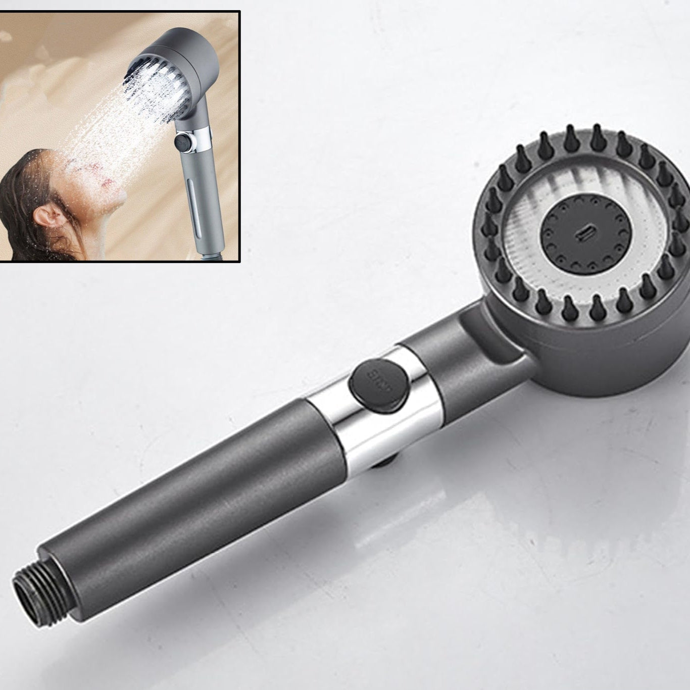 Shower Filter Shower Head Adjustment Shower Head (3 Modes  1 Pc) - Happy Price - Image 1