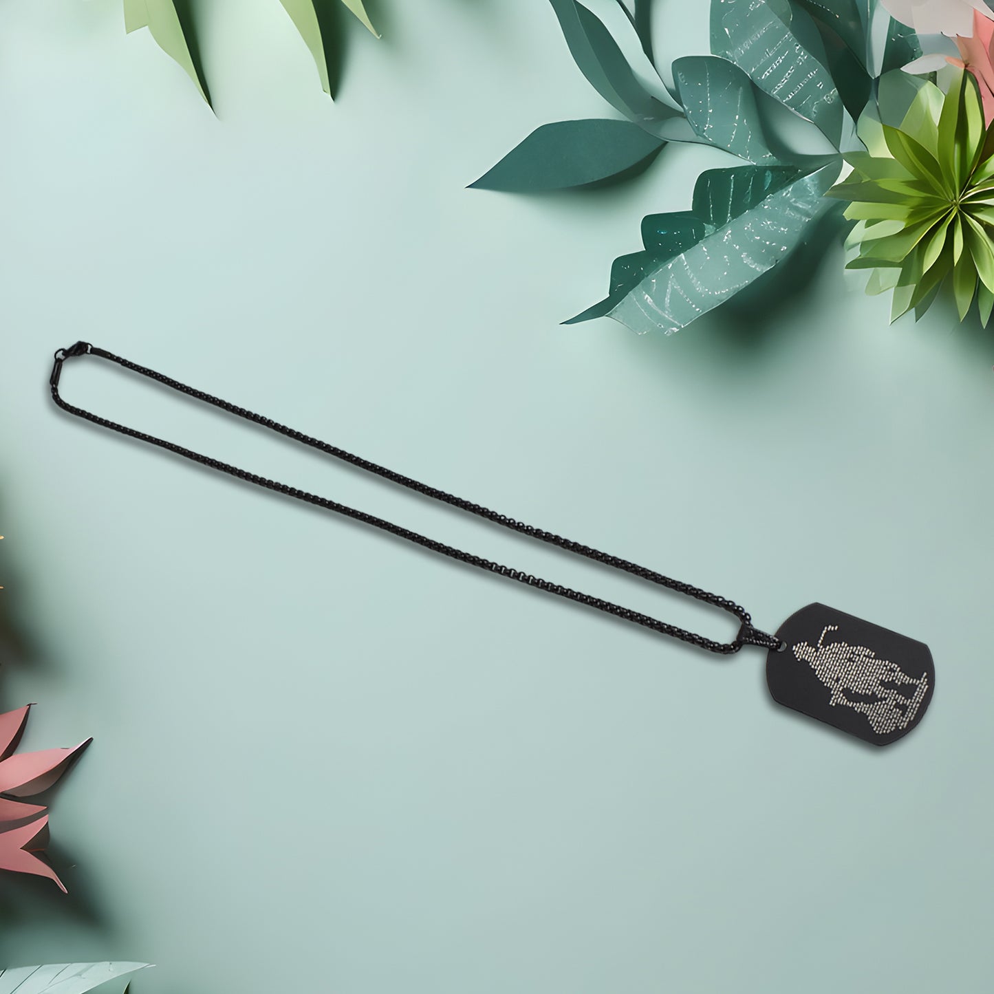 Hanuman Chalisa Locket With Gada Chain (1 Pc) - Happy Price - Image 4