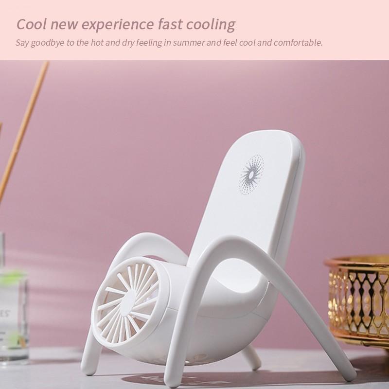 Portable Mobile Phone Holder Fan  Personal Fan Multi- Function Fan Handheld Charging Fan (Battery Not Include) - Happy Price - Image 4