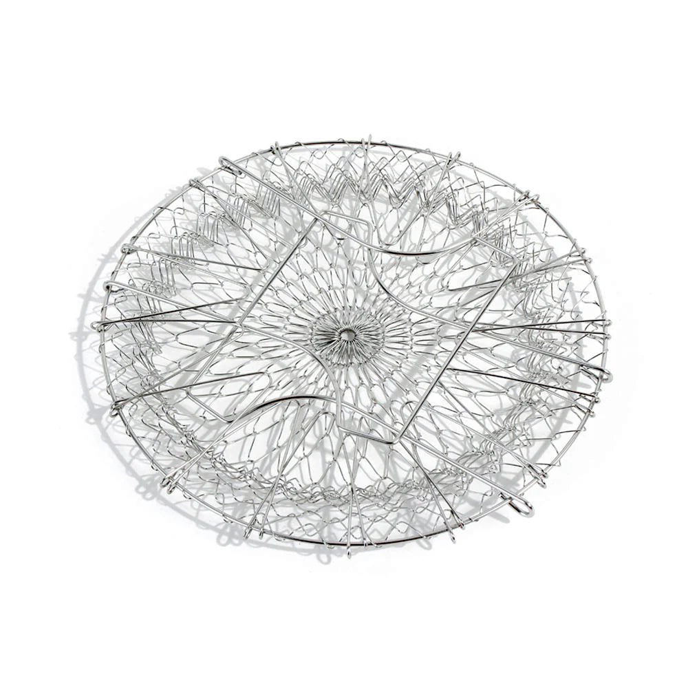 Foldable Stainless Steel Chef Basket Strainer (1pc)