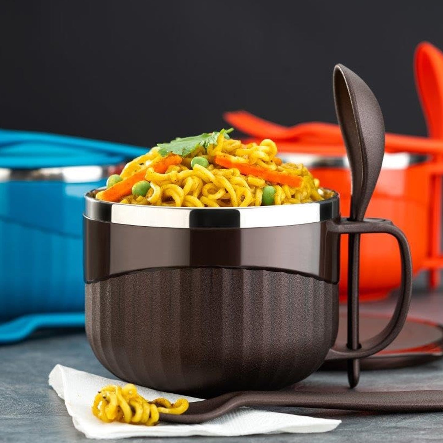 Home Chef Tangy Twist Insulated Lunch Bowl (Approx 650ml  1 Pc) - Happy Price - Image 4