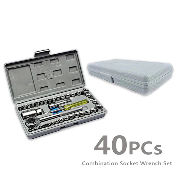 40 Pcs Socket Combination Toolkit Set