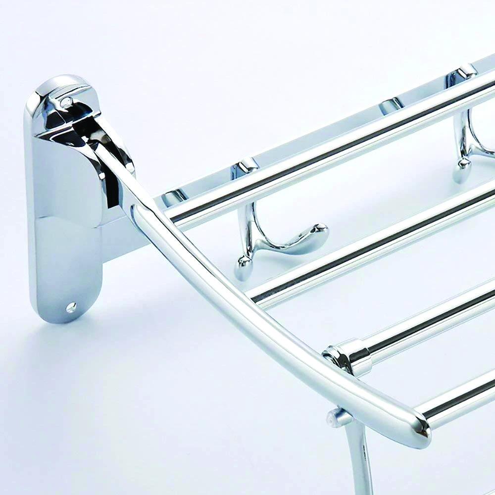 Stainless Steel Folding Towel Rack Cum Towel Bar 18 Inch - Happy Price - Image 3
