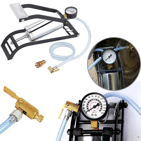 Heavy Steel Body Foot Pump - Happy Price - Image 5