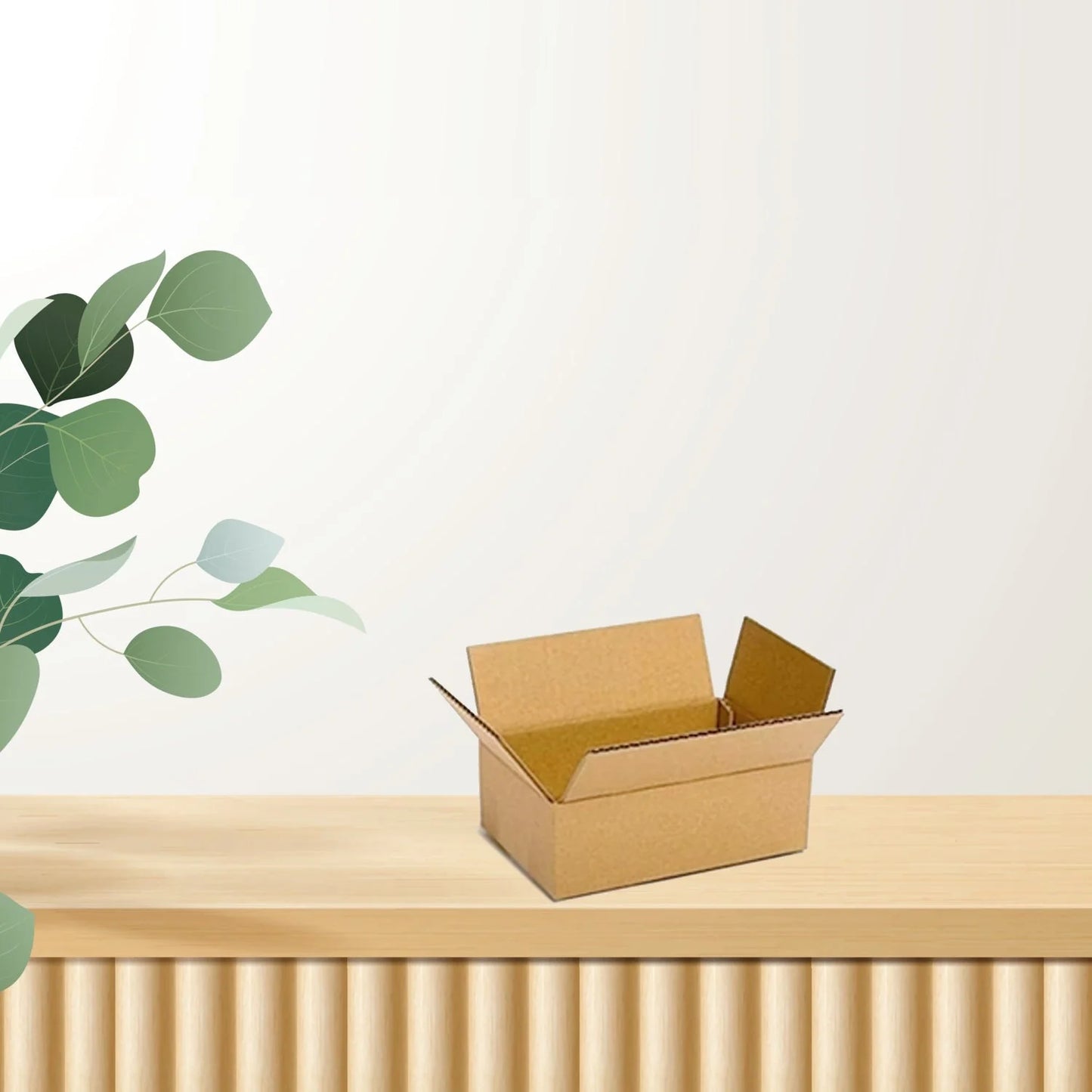 Brown Cardboard Packaging Box for Secure Product Shipping (1pc)