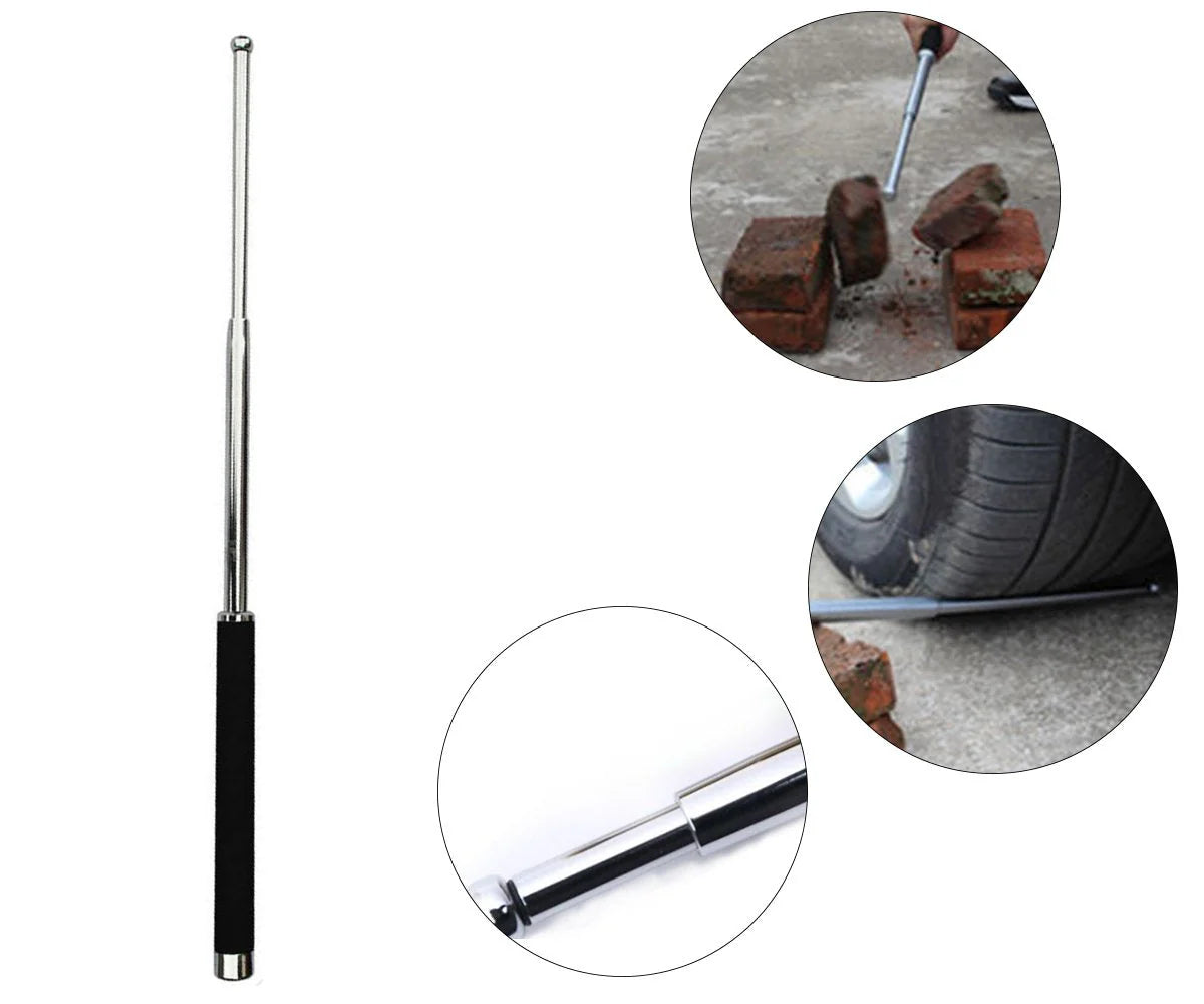 Collapsible Self Defence Stick with Wrist Strap (1pc)
