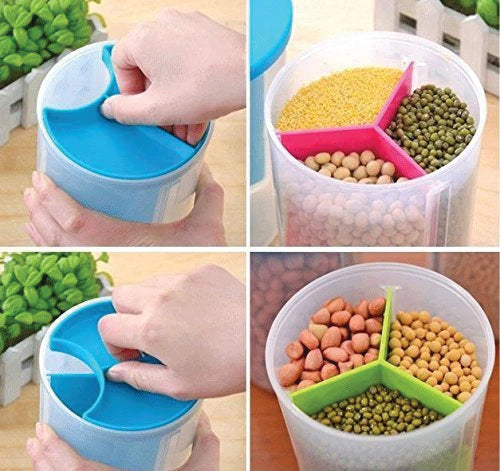 3-in-1 Airtight Food Storage Dispenser Container (1pc)