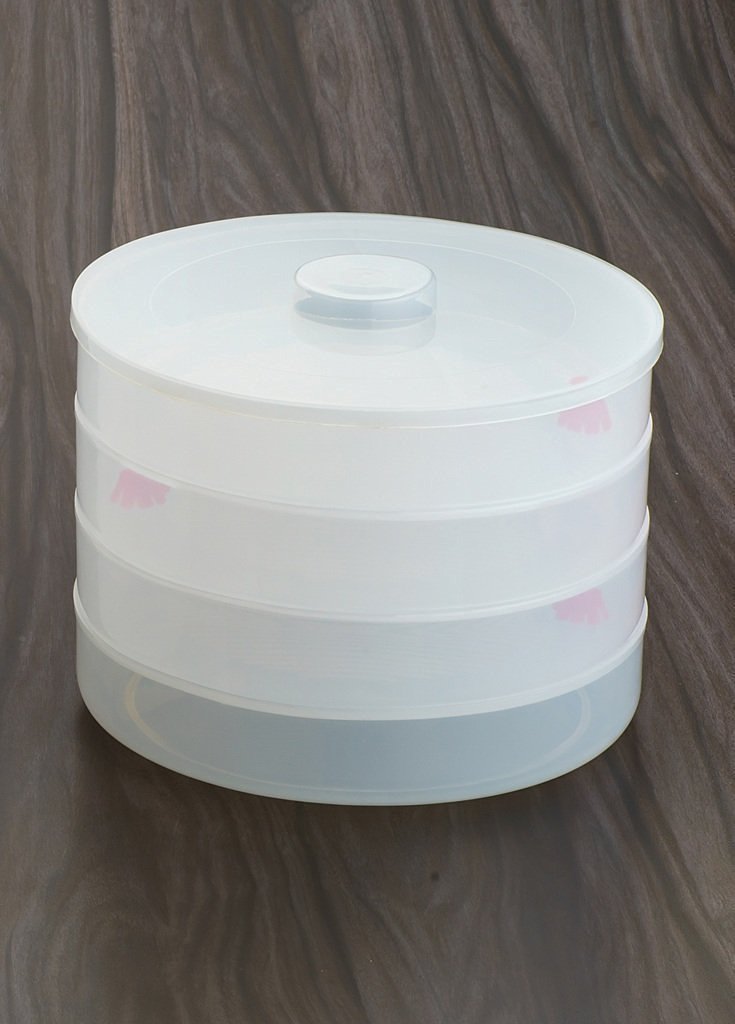 Plastic 4 Compartment Sprout Maker White - Happy Price - Image 4