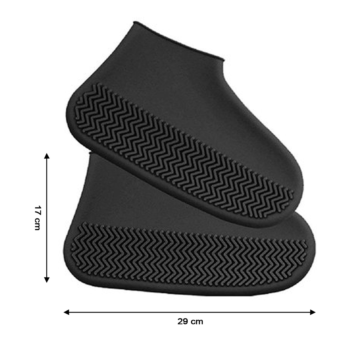 Reusable Silicone Shoe Covers for Rain Protection - Large Size