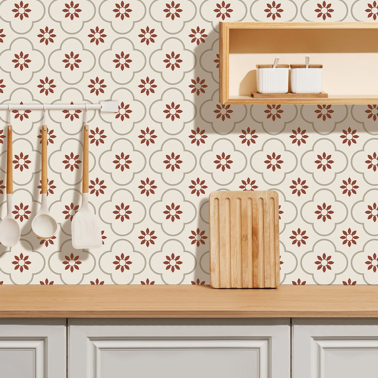 Peel And Stick Floor Tiles Kitchen  Bathroom Backsplash Sticker Detachable Waterproof Diy Tile Stickers For Wall Decoration Tiles Home Decoration (8x8 Inch  1 Pc Tiles) - Happy Price - Image 5