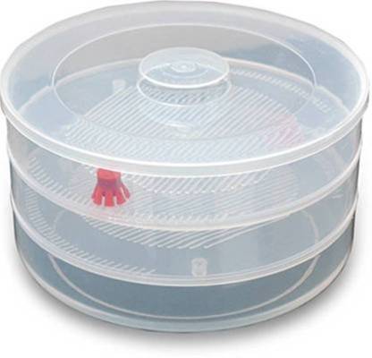 Plastic 3 Compartment Sprout Maker White - Happy Price - Image 2