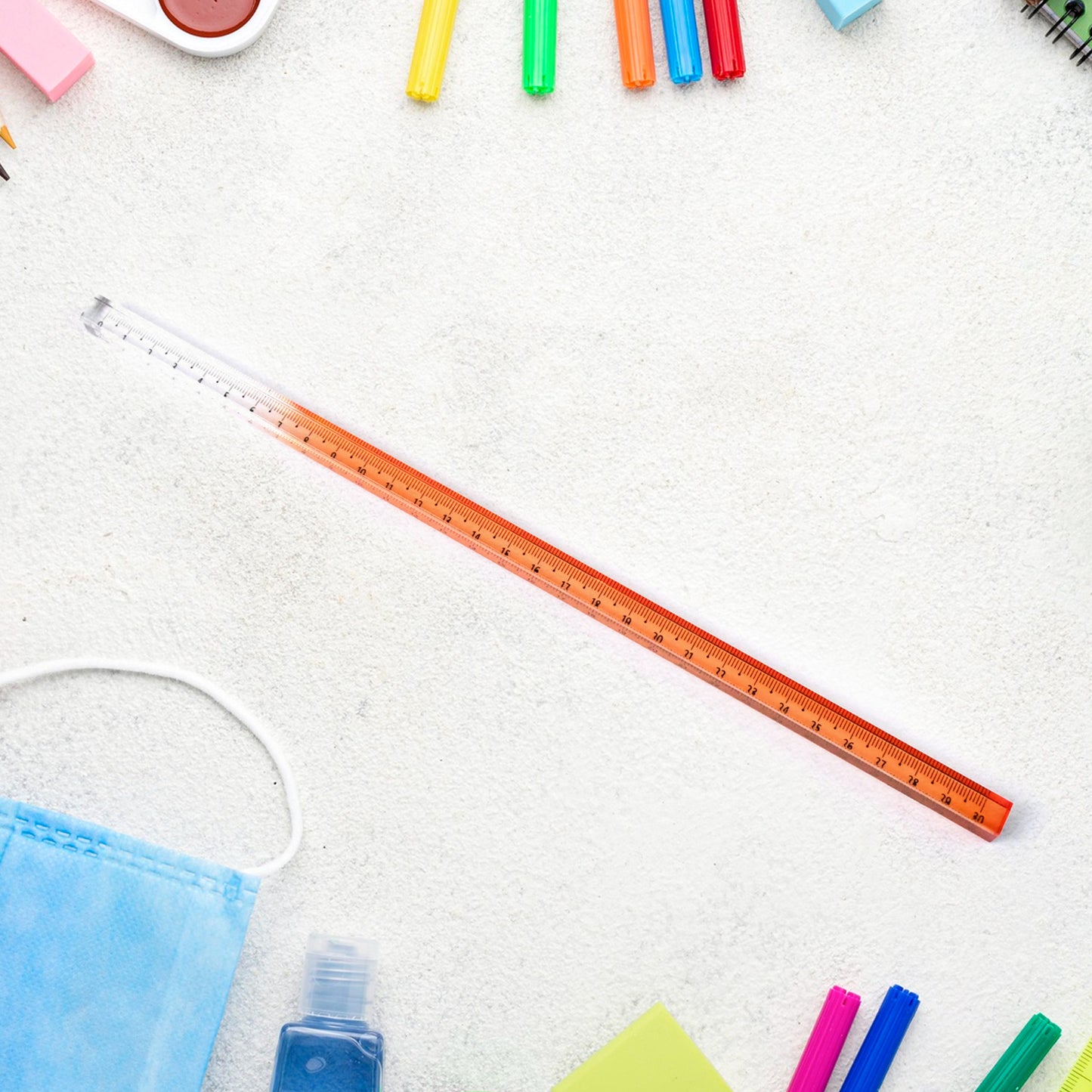 Acrylic Rulers 30 Cm Lengths Set Of Colourful Rulers Set (1 Pc) - Happy Price - Image 3