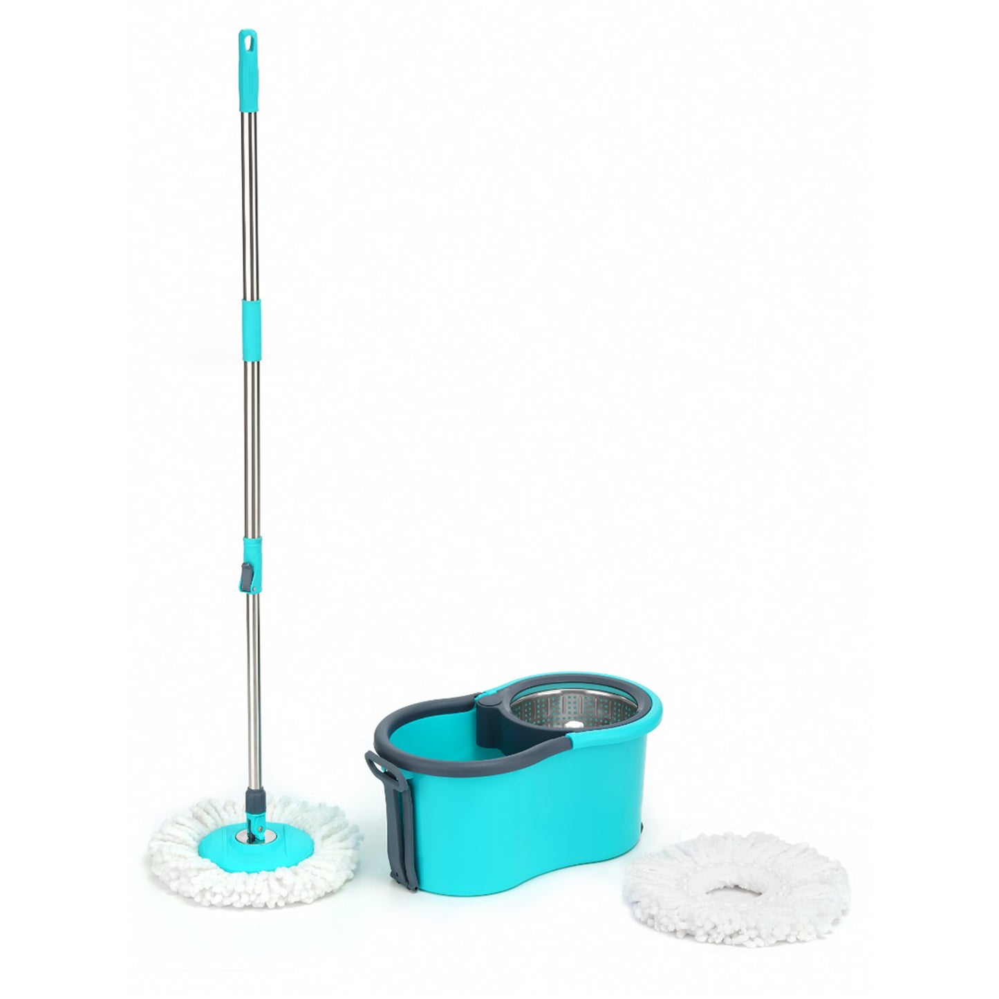 Quick Spin Mop With Steel Spin Bucket Floor Cleaning Easy Wheels  Big Bucket Floor Cleaning Mop With Bucket - Happy Price - Image 7