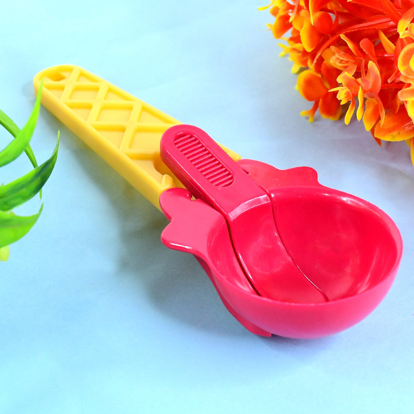 1-piece Plastic Ice Cream  Watermelon Scooper With Trigger Dipper - Happy Price - Image 4