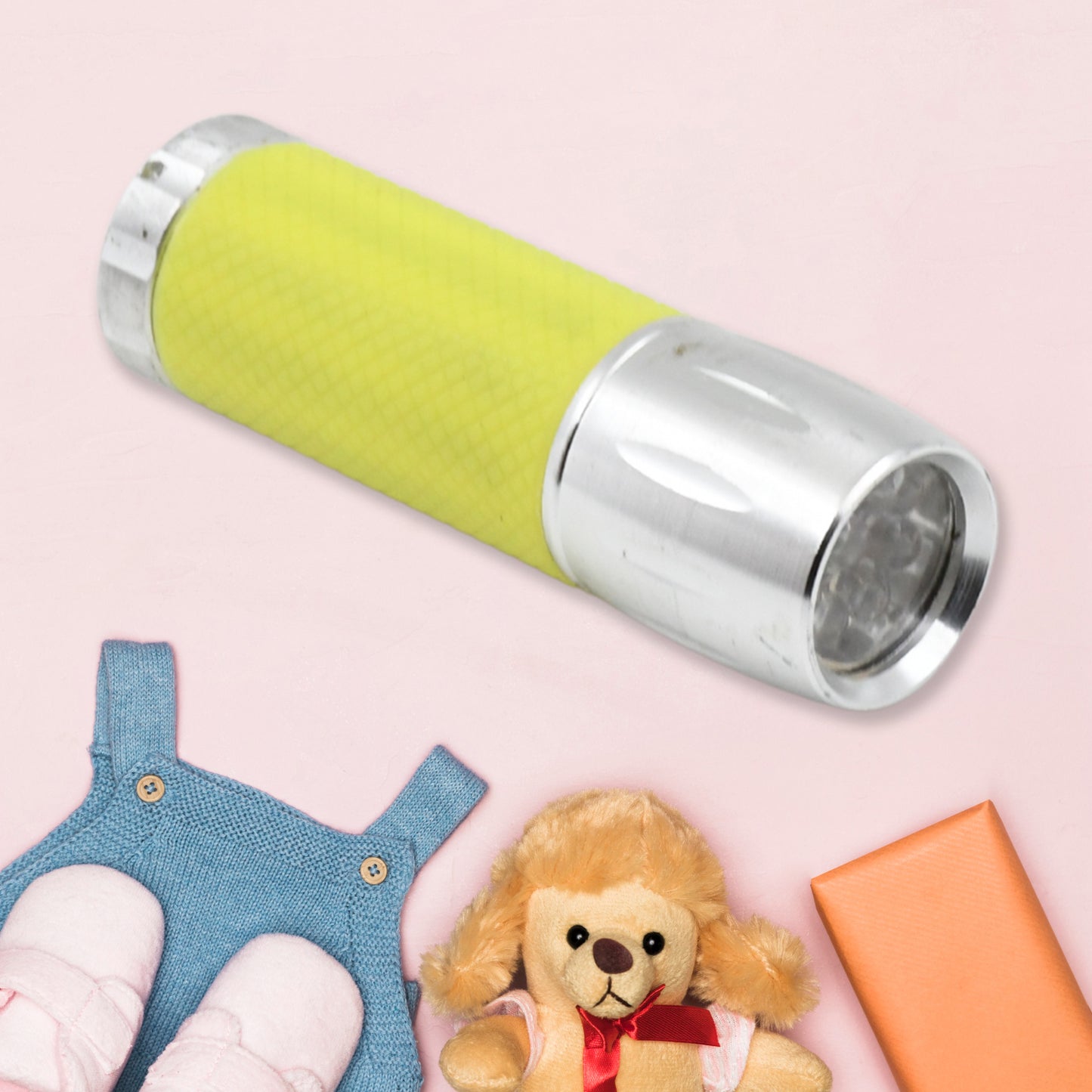 Portable Mini Torch  Flashlight 9 Led Powerful High Lumens Pen Light Easy To Carry Portable Pocket Compact Torch For Emergency 3 Battery Operated (Battery Not Included  1 Pc) - Happy Price - Image 4