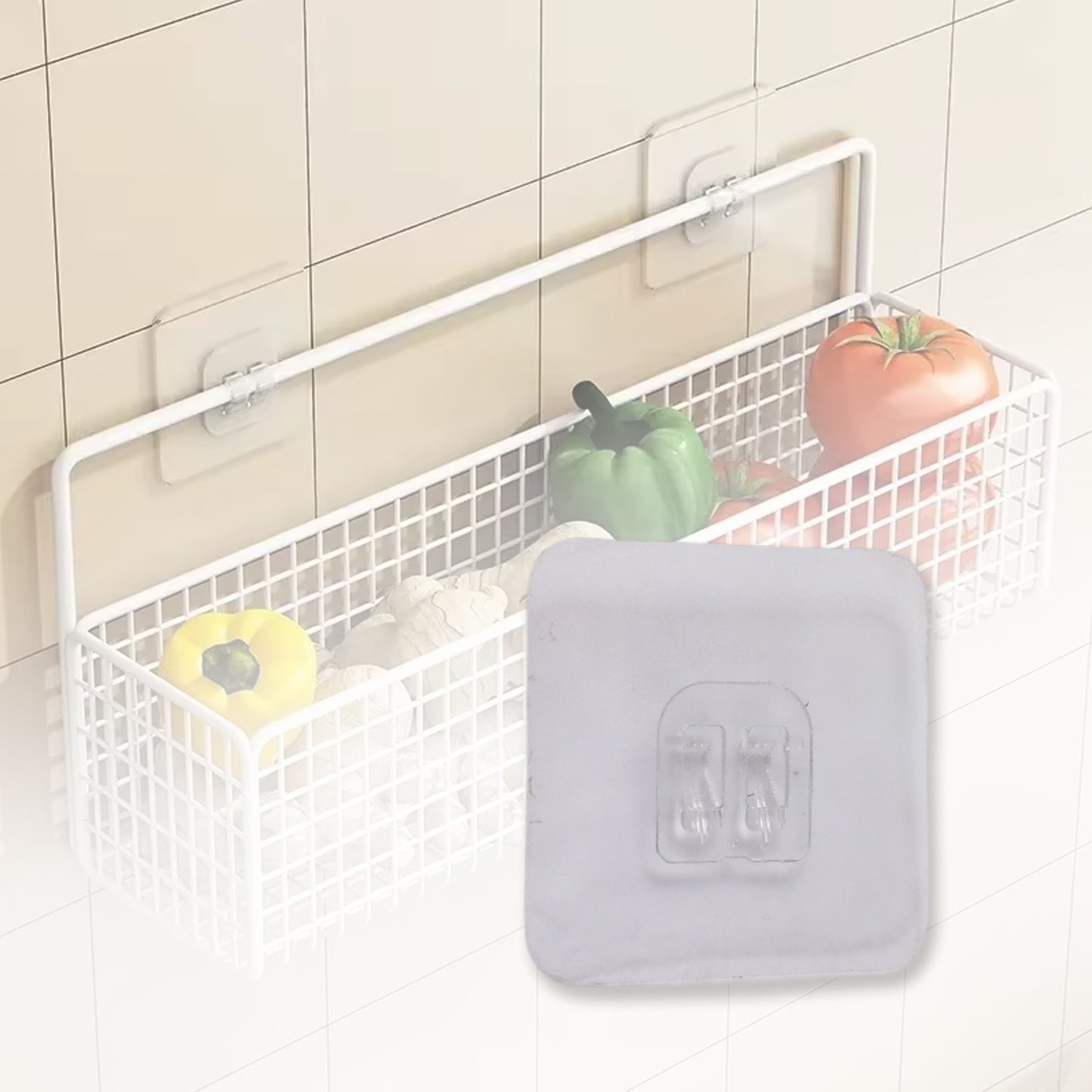 Transparent Adhesive Wall Hooks for Kitchen & Bathroom - No Drilling Needed (1 Pc) - Happy Price - Image 4