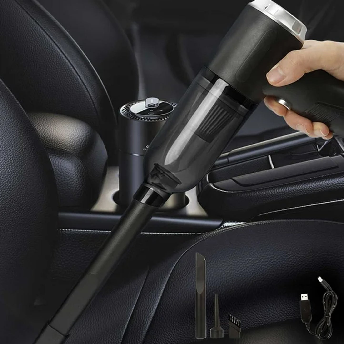 3-in-1 Rechargeable Mini Vacuum Cleaner & Air Blower - Portable Cordless Dusting Tool - Happy Price - Image 3