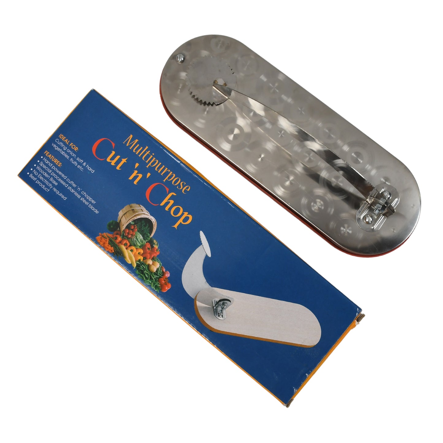 Steel Vegetable Cutter Premium Quality Cutter For Fruit  Vegetable  Meat Cutting Use ( Color Box ) - Happy Price - Image 4