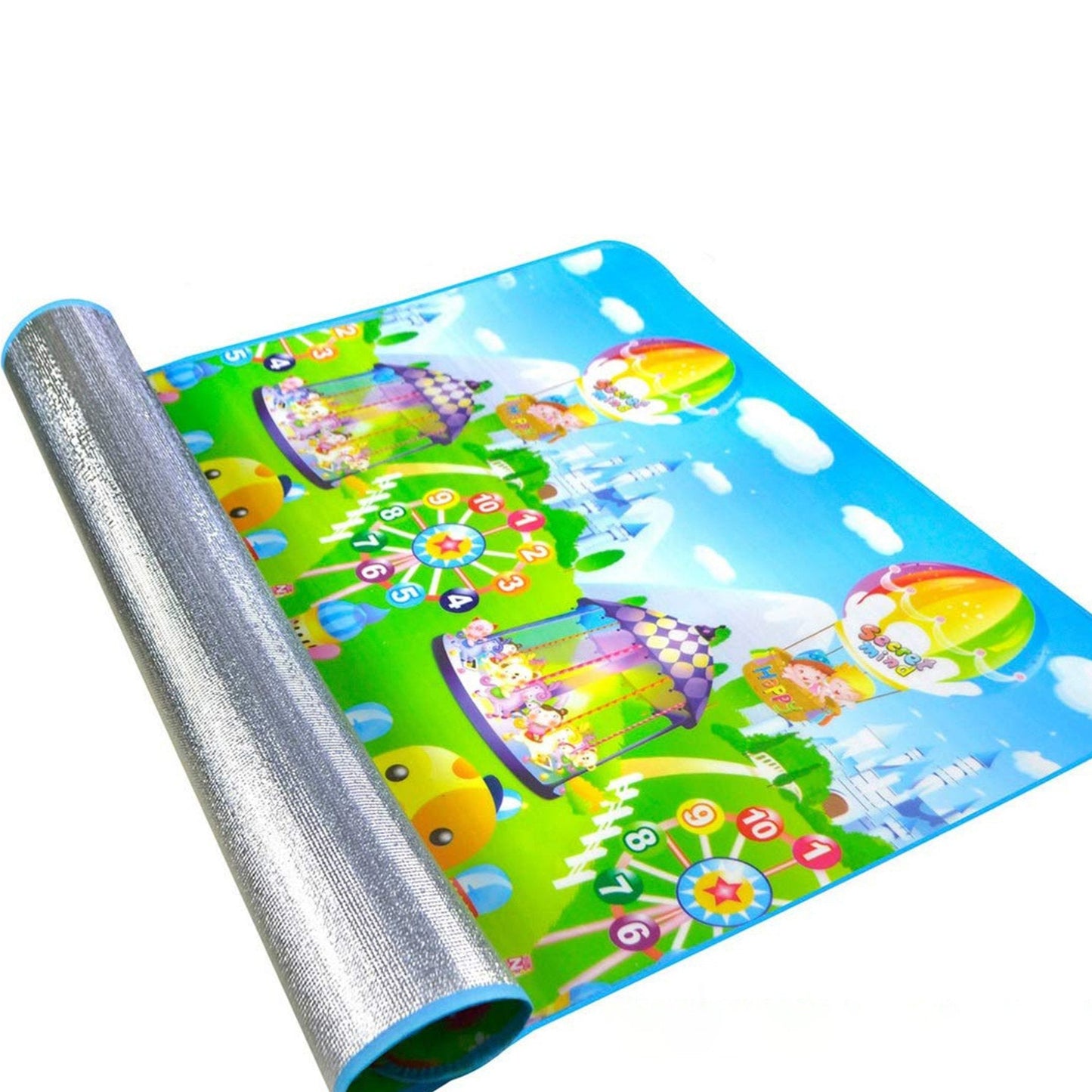 Waterproof Single Side Baby Play Crawl Floor Mat For Kids Picnic School Home (Size 180 X 115) - Happy Price - Image 1