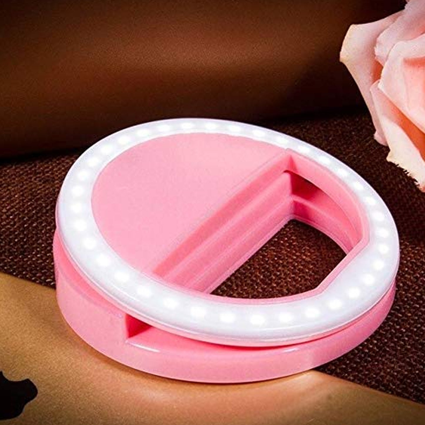 Phone Selfie Light Selfie Ring Light Selfie Light For Smartphone Selfie Light For Phone Battery Operated Selfie Ring Light (Battery Not Included) - Happy Price - Image 6