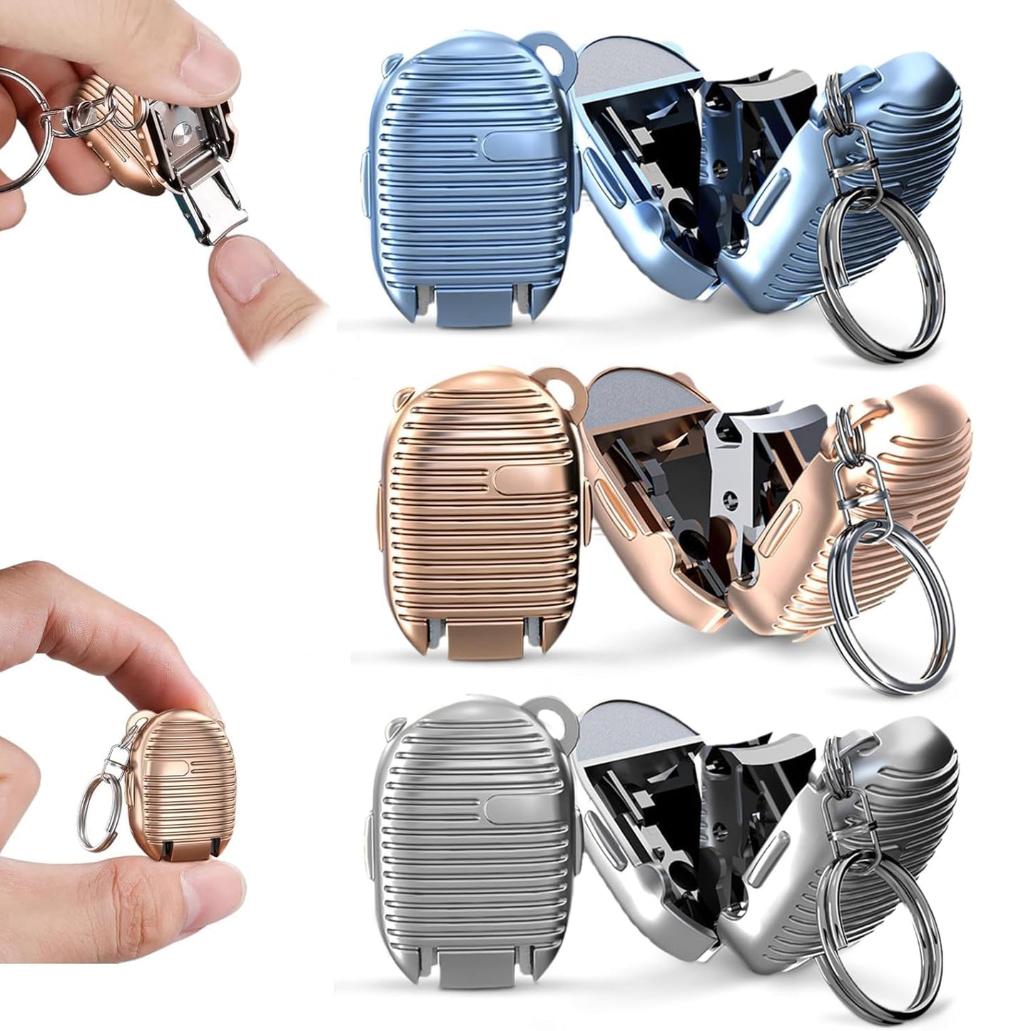 Keychain Nail Clipper  Small Nail Clippers Multicolor (1 Pc) - Happy Price - Image 5