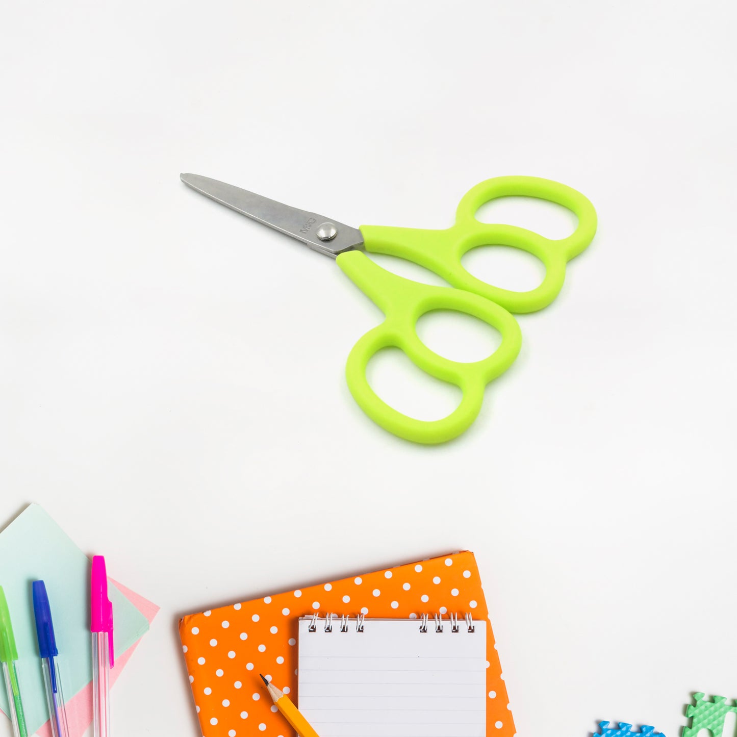 Stainless Steel Double Grip Scissors Multipurpose  Comfort Grip Handle And Stainless Steel Blades  Paper Photos Crafts All Purpose Office (1 Pc) - Happy Price - Image 6