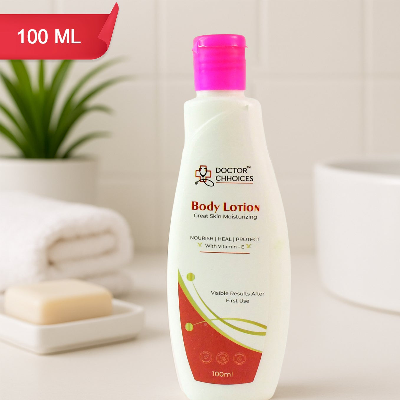 Doctor Choices Vitamin E Enriched Body Lotion, 100ml - Daily Hydration