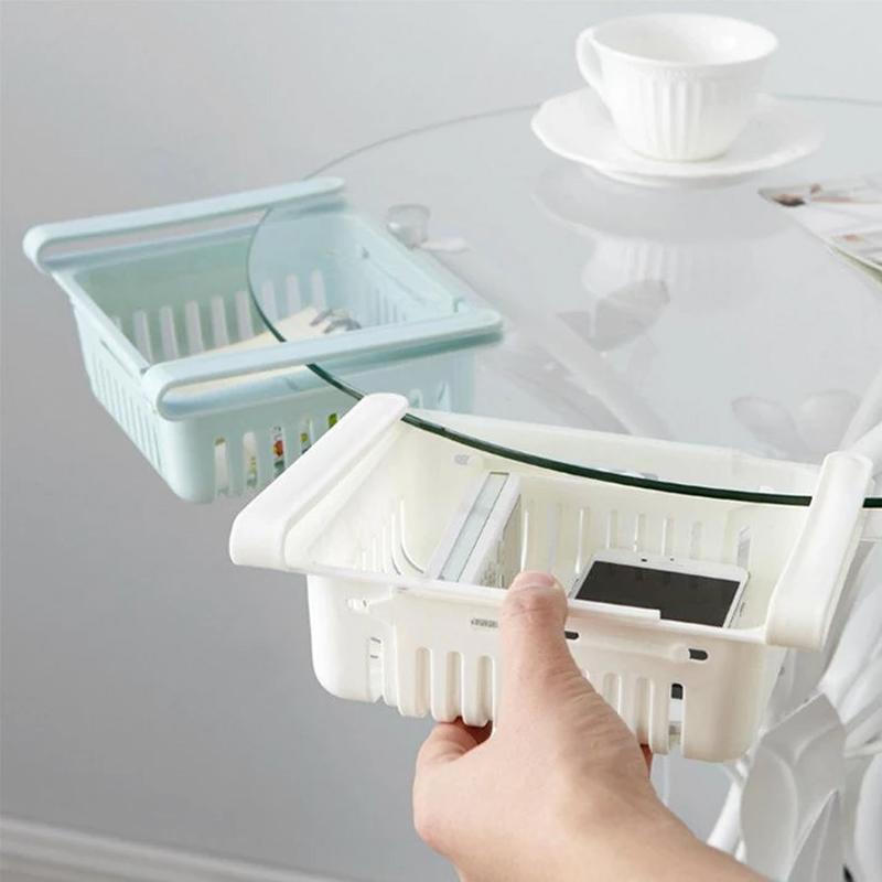 Adjustable Fridge Storage Basket Fridge Racks Tray Sliding Storage Racks (4 Pc Set) - Happy Price - Image 2