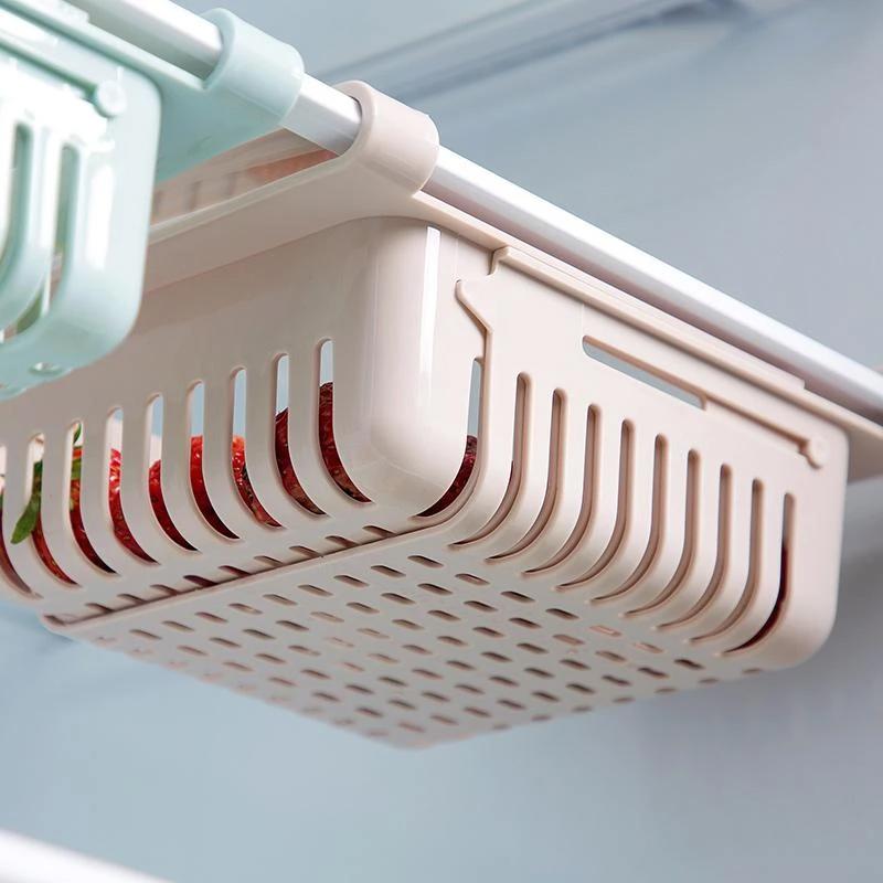 Adjustable Fridge Storage Basket Fridge Racks Tray Sliding Storage Racks (4 Pc Set) - Happy Price - Image 6