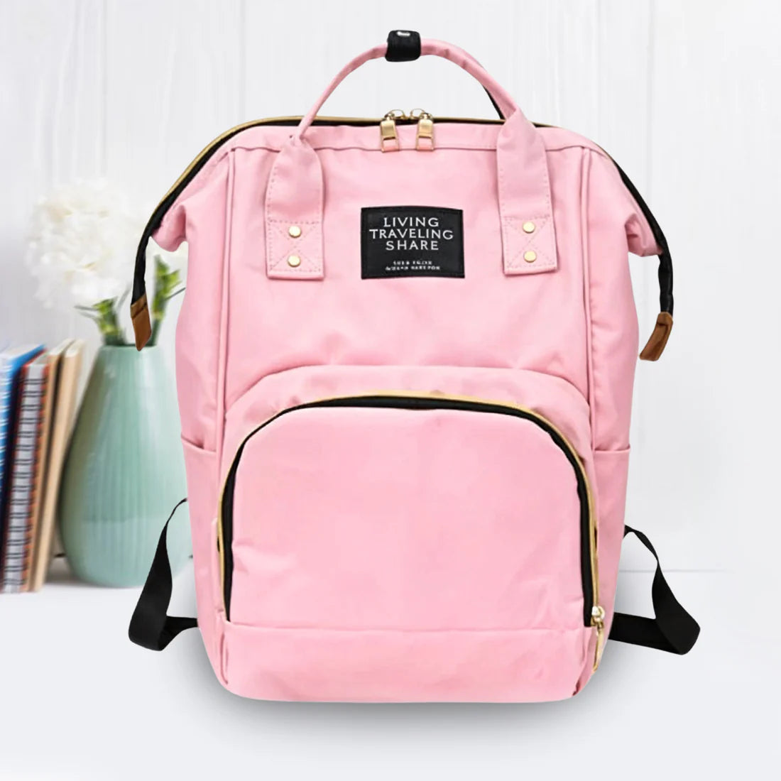 Multipurpose Large Capacity Moms Backpack Diaper Bag (1 Pc  17 Pocket  Big) - Happy Price - Image 1