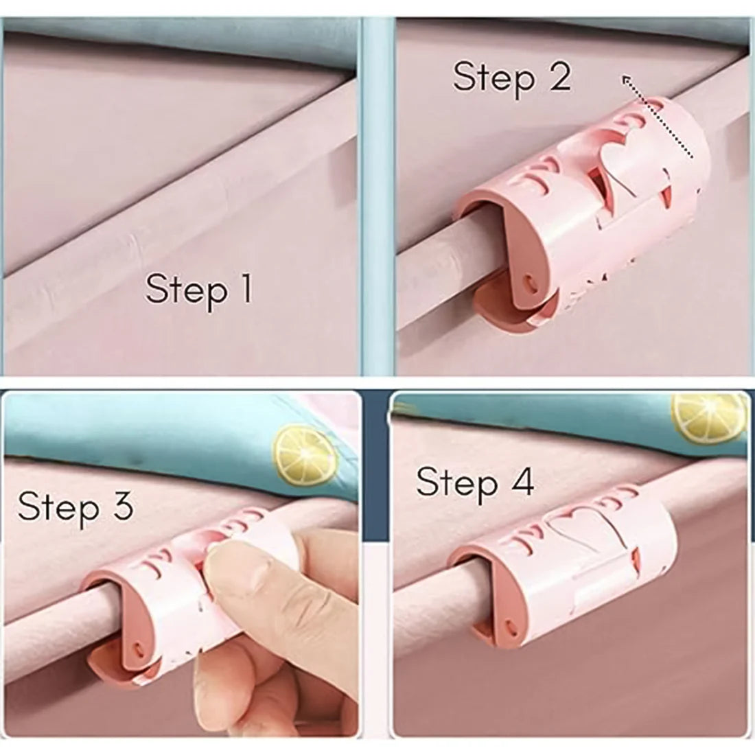 Bed Sheet Clips Elastic Fitted Quilt Bed Sheet Holder (1 Pc) - Happy Price - Image 6