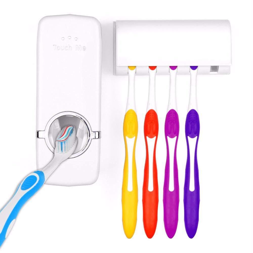 Toothpaste Dispenser  Tooth Brush Holder - Happy Price - Image 2