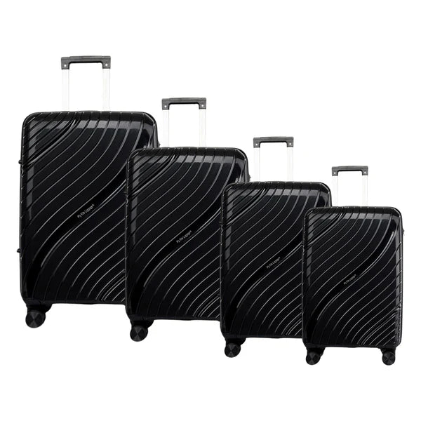 4 Piece Luggage Set with Wheels - Expandable ABS Suitcases for Travel