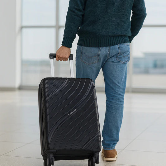 4 Piece Luggage Set with Wheels - Expandable ABS Suitcases for Travel