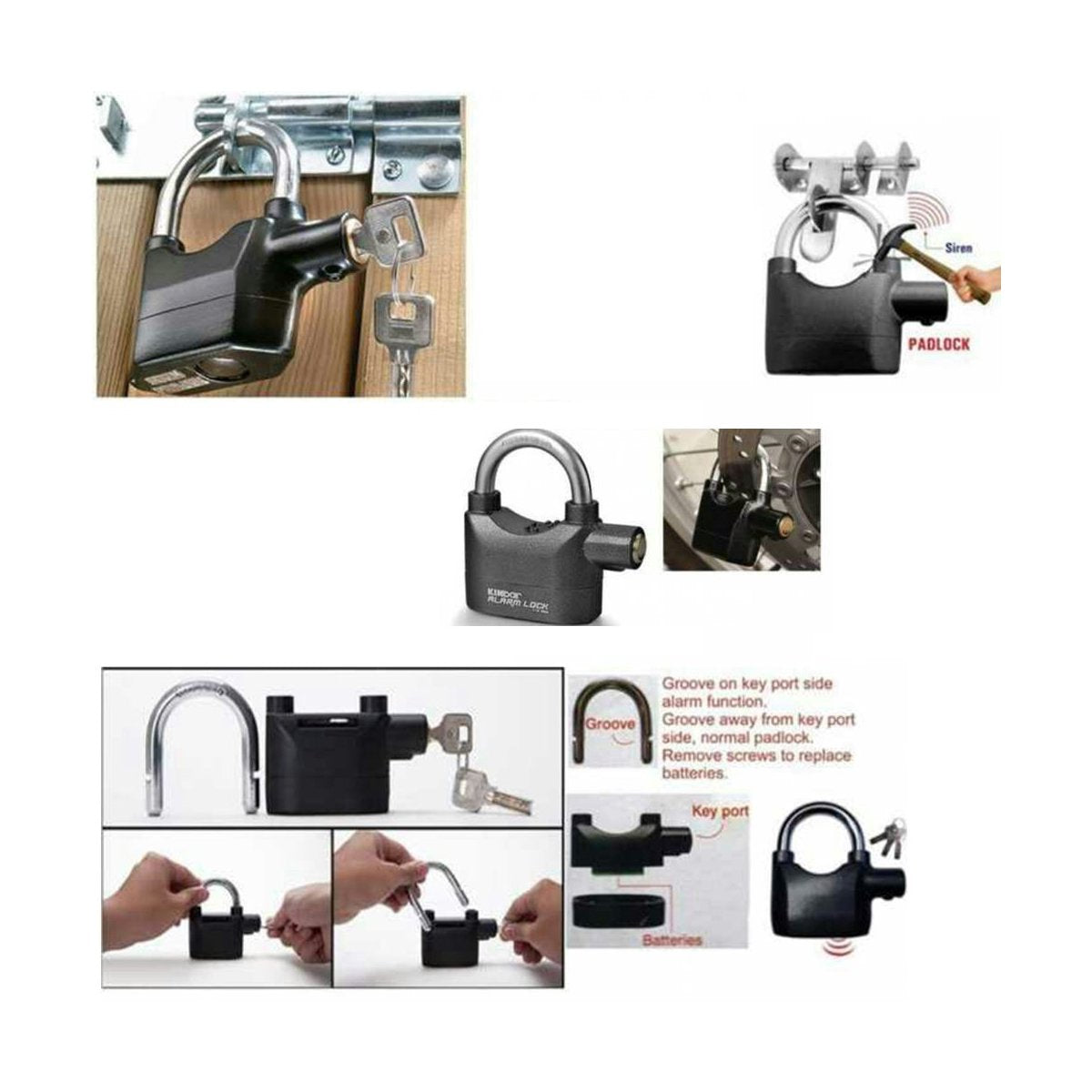 Anti Theft Security Pad Lock With Smart Alarm - Happy Price - Image 5