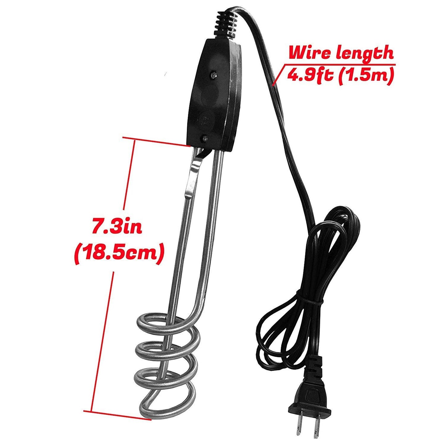 1000W Portable Electric Water Heater Immersion Coil for Buckets - Happy Price - Image 2
