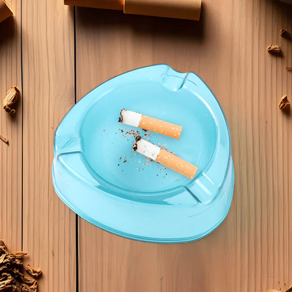 Oblivion Heavy-duty Transparent Plastic Ashtray With Triple Rest Slots  Anti-slip Base (1 Pc) - Happy Price - Image 7