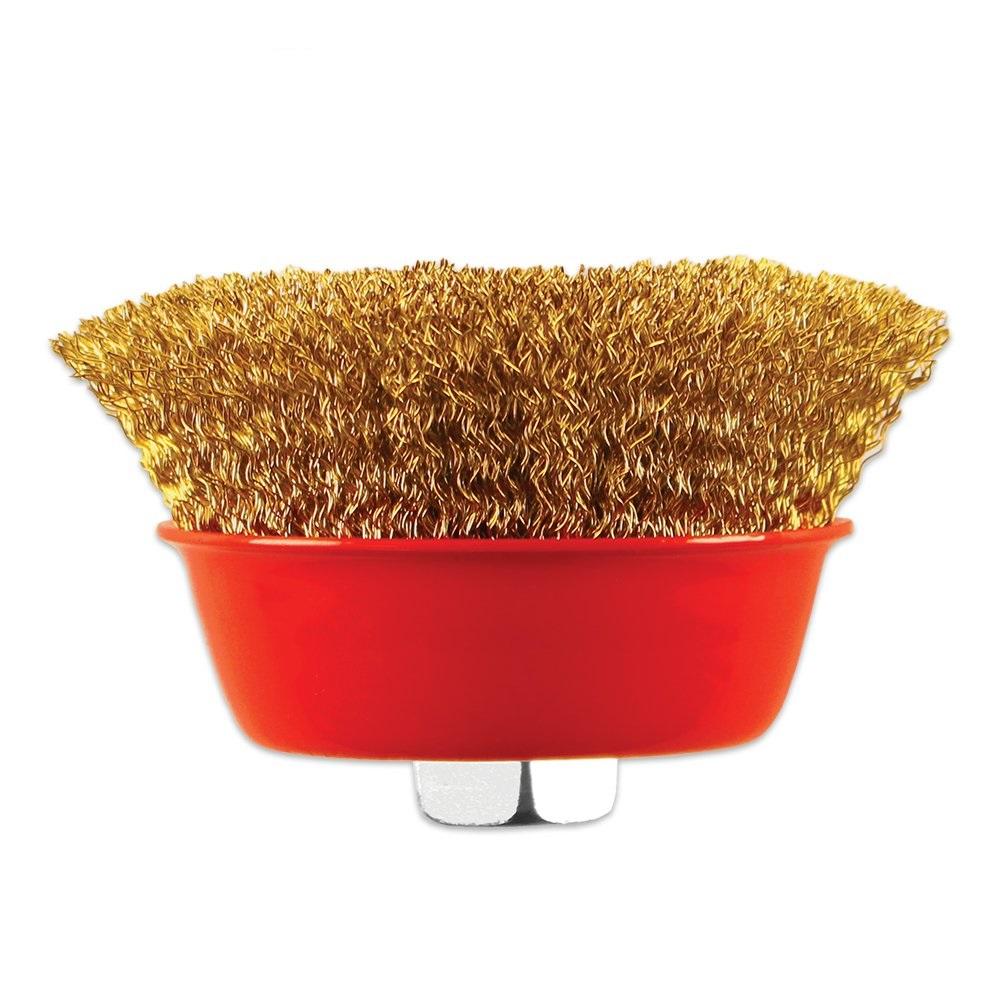 Wire Wheel Cup Brush (Gold) - Happy Price - Image 4